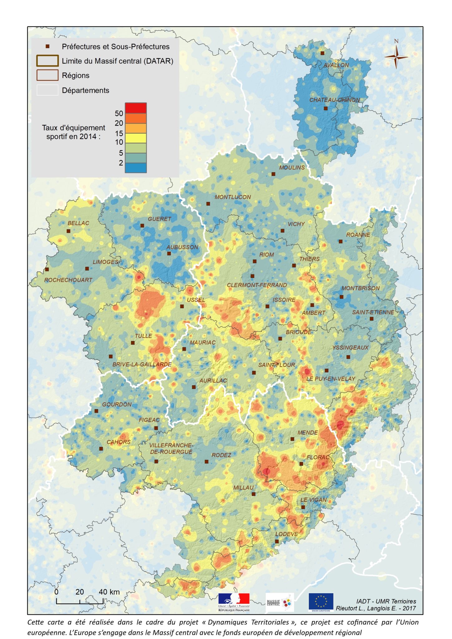 Cartes Massif Central Carte MC Taux Equipement Sportif 1449x2048 